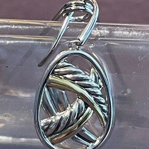 only 1/(not the set) David Yurman Papyrus Earrings 925 750